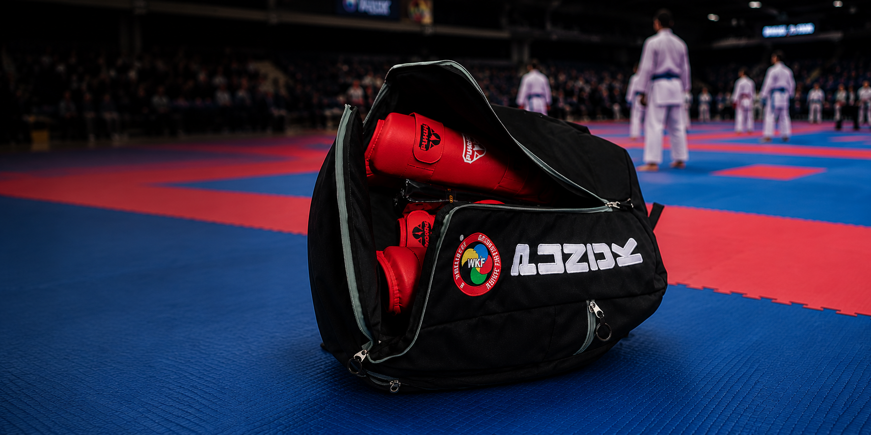 ryggsäck för kampsport som karate 