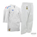 PUNOK WKF Competition Gold Kata karatedräkt 3-delat set vit bomull